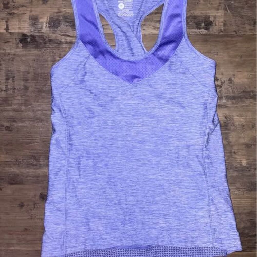 Bon Trager Cycling Tank Top Blue hue Women Medium Racerback Pocket Bike Athletic